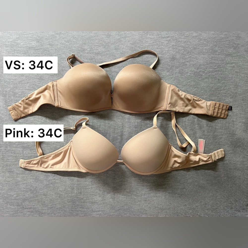 Bundle 2 bras - Victoria's Secret push up bra and Pink bra size 34C